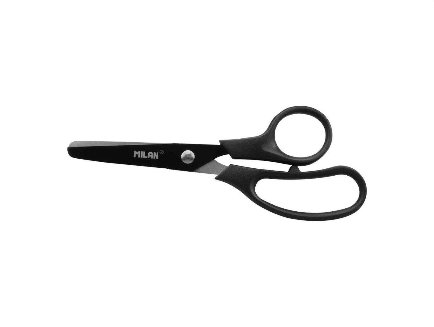 Foarfeca scolara Shadow neagra, 13.4 cm, MILAN